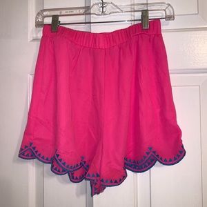 Pink high waisted shorts